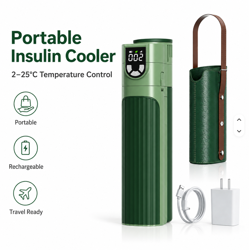 X9 NAVIGATOR PRO Thermoelectric Travel Cooler (GREEN, w/ Adj. Temp, w/ CCC 20 000  mAh Battery)