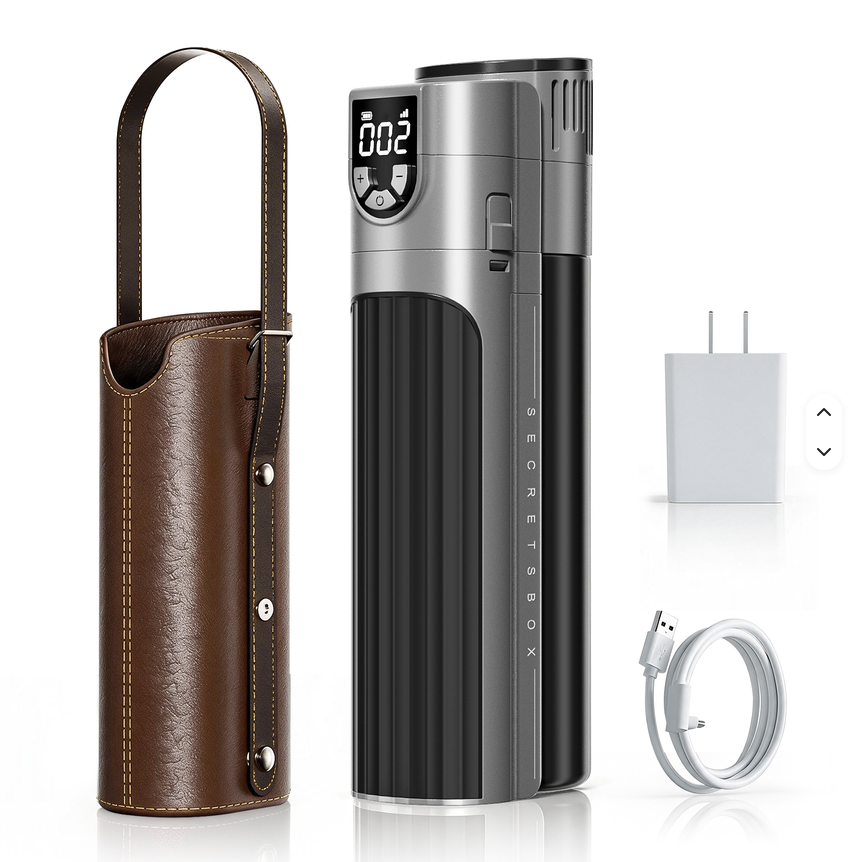 X9 NAVIGATOR PRO Thermoelectric Travel Cooler (GREY, w/ Adj. Temp, w/ CCC 10 000 mAh Battery)