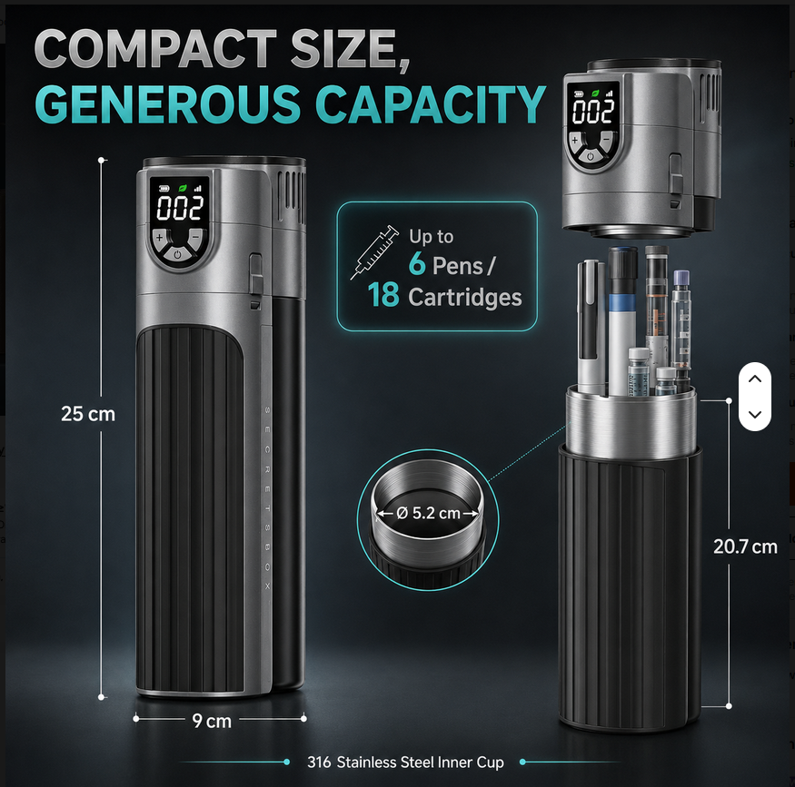 X9 NAVIGATOR PRO Thermoelectric Travel Cooler (GREY, w/ Adj. Temp, w/ CCC 20 000  mAh Battery)
