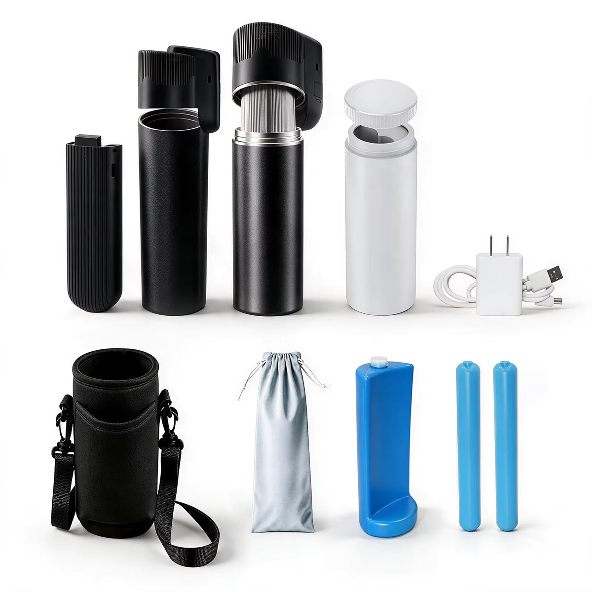 X6 NAVIGATOR Thermoelectric Travel Cooler (BLACK, w/ Adj. Temp, w/ 10 000 mAh CCC Battery)