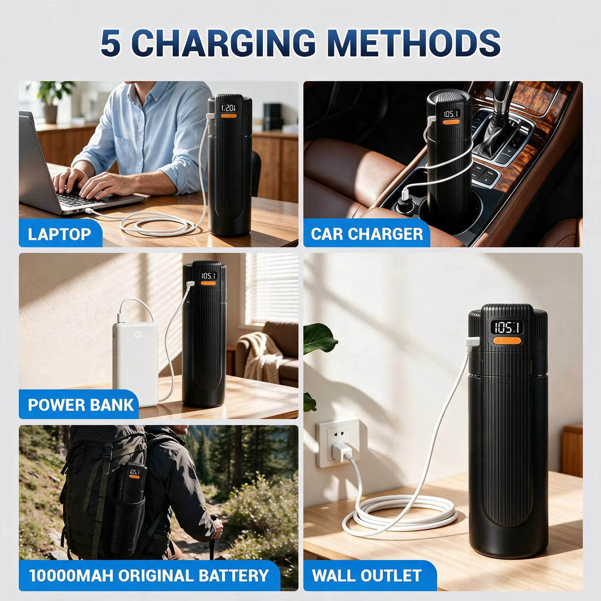 X6 NAVIGATOR Thermoelectric Travel Cooler (BLACK, w/ Adj. Temp, w/ 10 000 mAh CCC Battery)