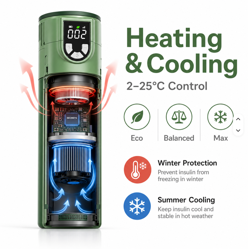 X9 NAVIGATOR PRO Thermoelectric Travel Cooler (GREEN, w/ Adj. Temp, w/ CCC 20 000  mAh Battery)