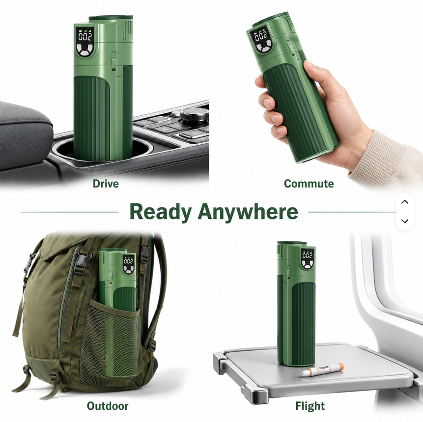 X9 NAVIGATOR PRO Thermoelectric Travel Cooler (GREEN, w/ Adj. Temp, w/ CCC 20 000  mAh Battery)