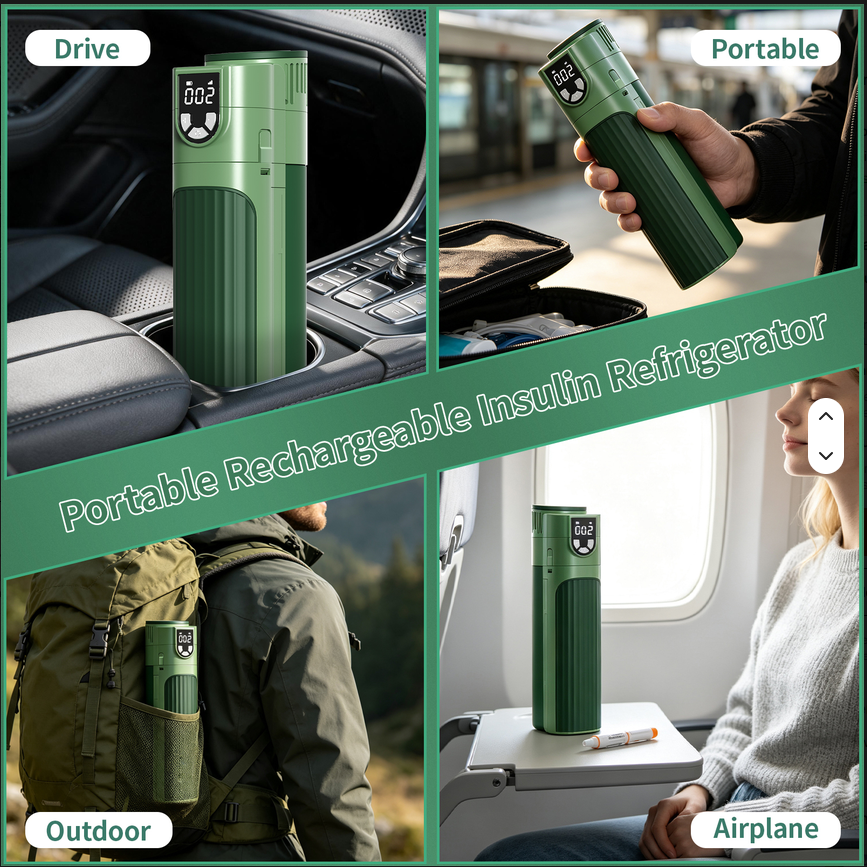 X9 NAVIGATOR PRO Thermoelectric Travel Cooler (GREEN, w/ Adj. Temp, w/ CCC 20 000  mAh Battery)