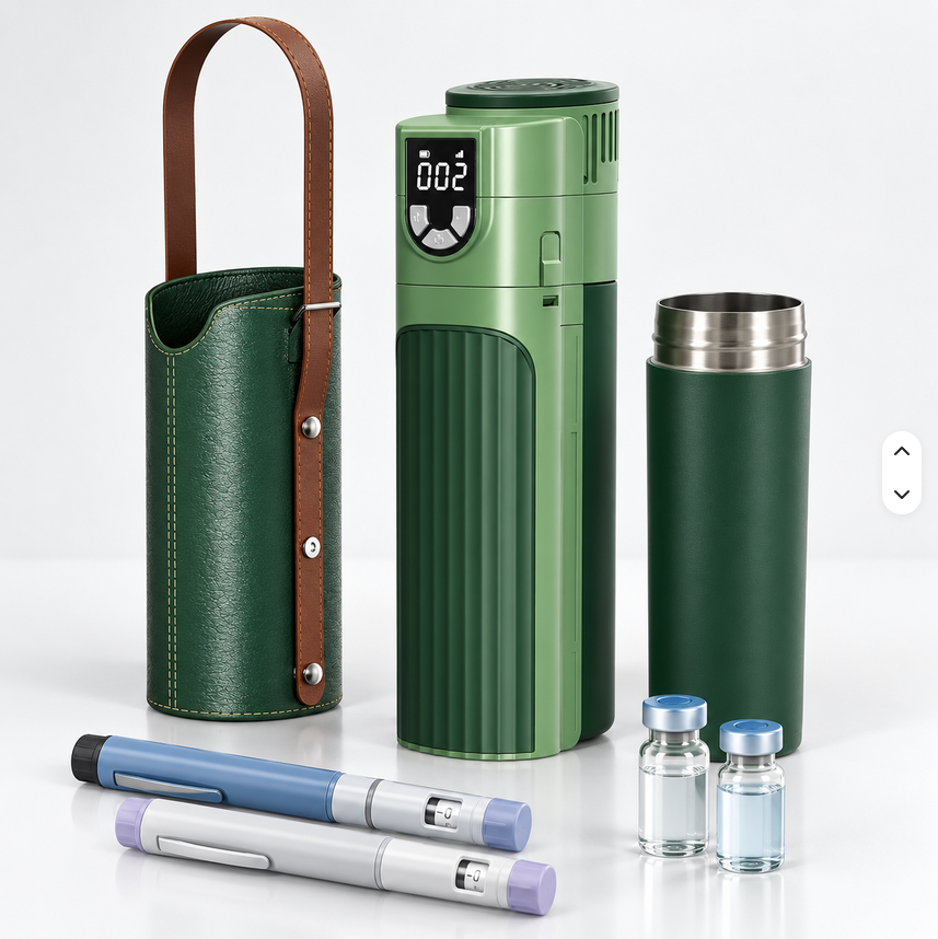 X9 NAVIGATOR PRO Thermoelectric Travel Cooler (GREEN, w/ Adj. Temp, w/ CCC 20 000  mAh Battery)