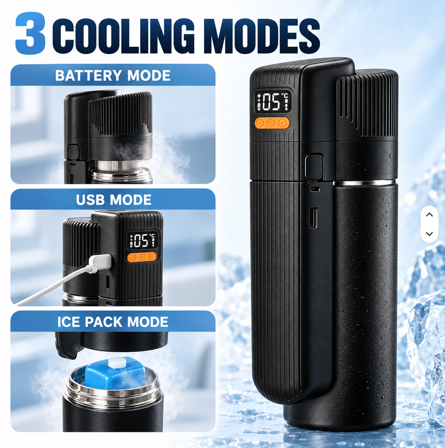 X6 NAVIGATOR Thermoelectric Travel Cooler (BLACK, w/ Adj. Temp, w/ 10 000 mAh CCC Battery)
